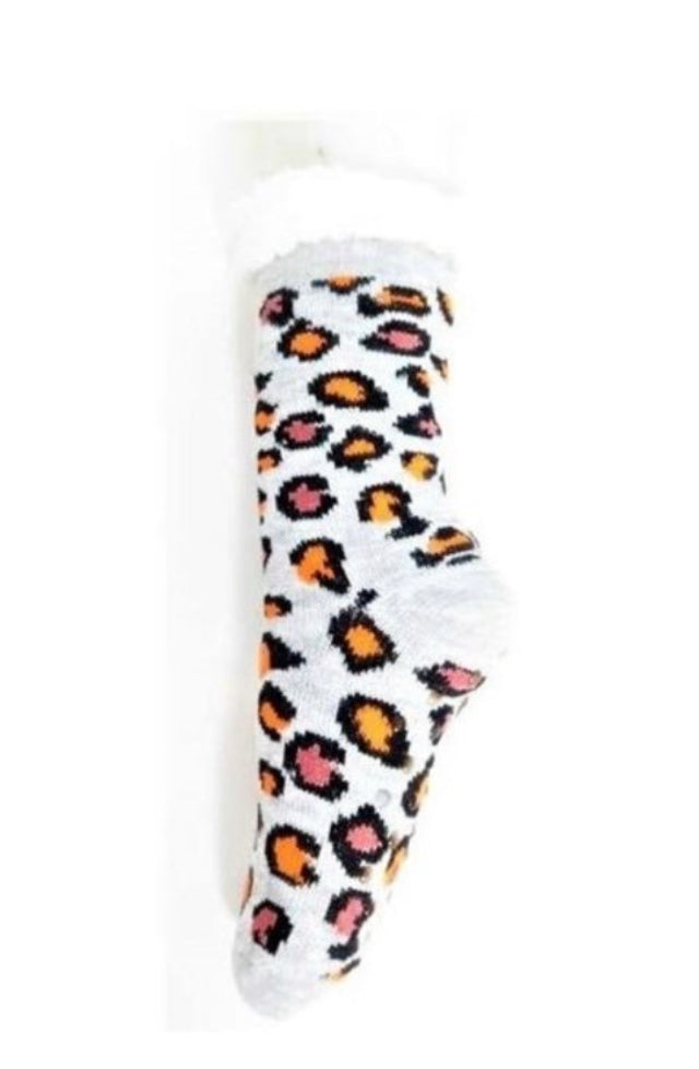 Animal Print Non Slip Winter Socks