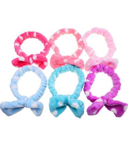 Polka Dot Bow Head wrap